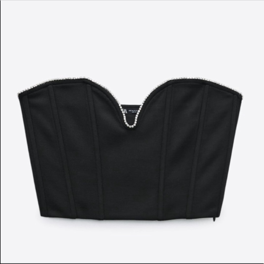 Zara rhinestone corset